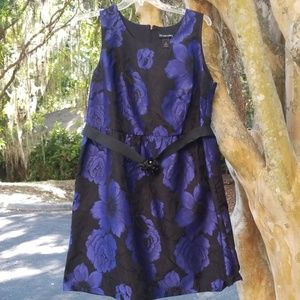 Lane Bryant Blue and Black Cocktail Dress